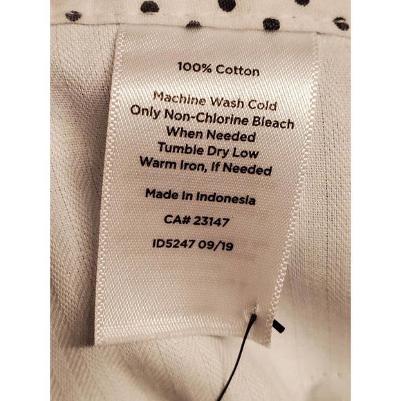 Talbots Womens Blue 100% Cotton Pockets Flat Front Straight Leg Pants Size 12P - Picture 12 of 15